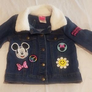 Disney Kid's Size 5/6 Jean Jacket. Disney Patches.